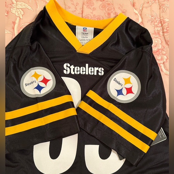 💛🖤💛NEW NFL Team Pittsburgh Steelers Heath Miller Youth XL Jersey Kids 💛🖤💛 - Picture 6 of 7